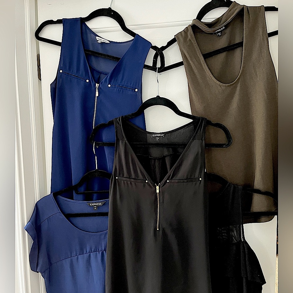 Blouses & tanks — set of 5 — used but in great shape!
